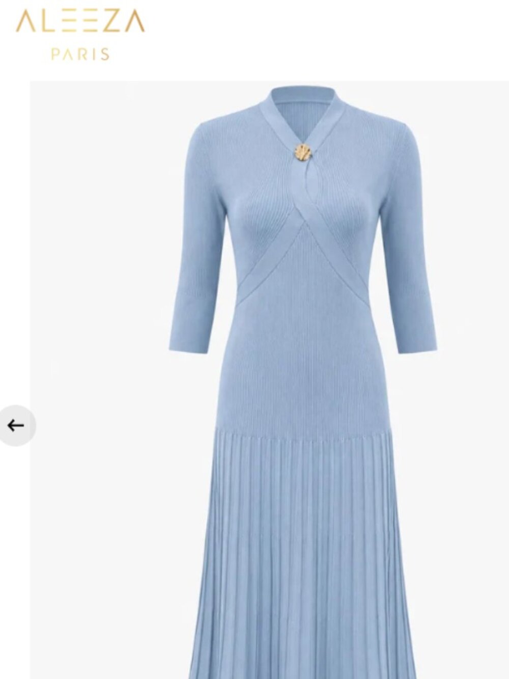 Aleeza Paris Atelier Pleated Dress